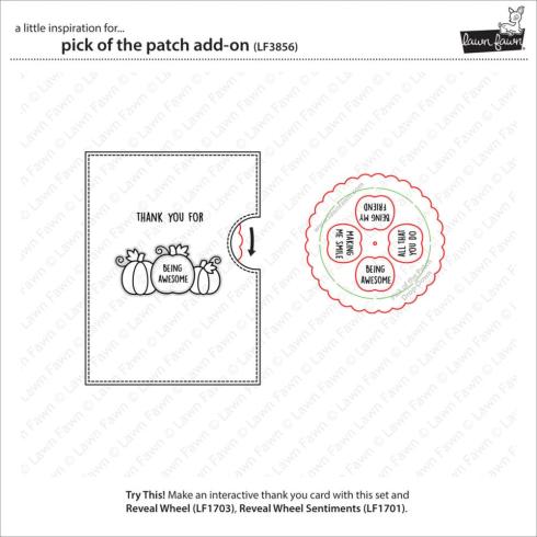 Lawn Fawn - Stempelset "Pick of the Patch" Clear Stamp Add-On