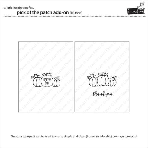Lawn Fawn - Stempelset "Pick of the Patch" Clear Stamp Add-On