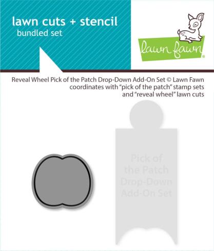 Lawn Fawn - Stanzschablone & Schablone "Reveal Wheel Pick of the Patch" Add-on Die & Stencil