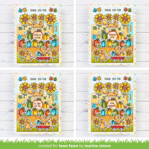 Lawn Fawn - Stanzschablone & Schablone "Reveal Wheel Pick of the Patch" Add-on Die & Stencil