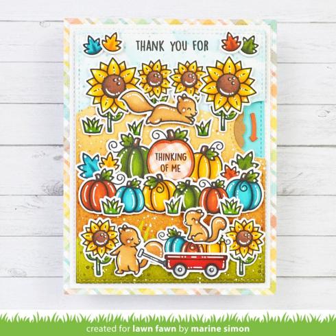 Lawn Fawn - Stanzschablone & Schablone "Reveal Wheel Pick of the Patch" Add-on Die & Stencil