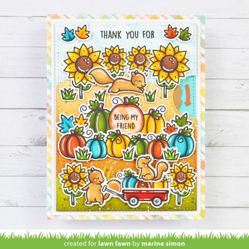 Lawn Fawn - Stanzschablone & Schablone "Reveal Wheel Pick of the Patch" Add-on Die & Stencil