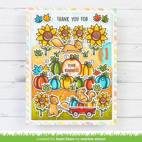 Lawn Fawn - Stanzschablone & Schablone "Reveal Wheel Pick of the Patch" Add-on Die & Stencil