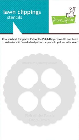 Lawn Fawn - Schablone "Pick of the Patch Drop-Down Templates" Stencil