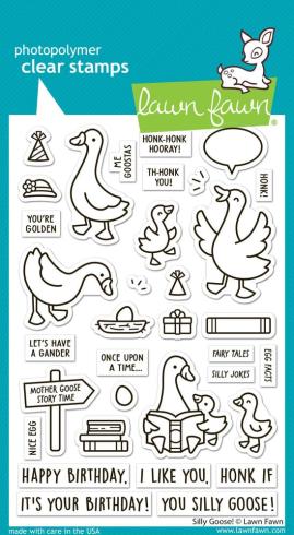 Lawn Fawn - Stempelset "Silly Goose!" Clear Stamps