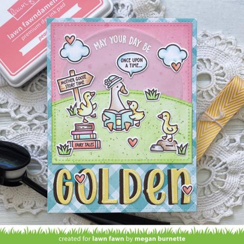 Lawn Fawn - Stempelset "Silly Goose! Sentiment" Clear Stamp Add-On