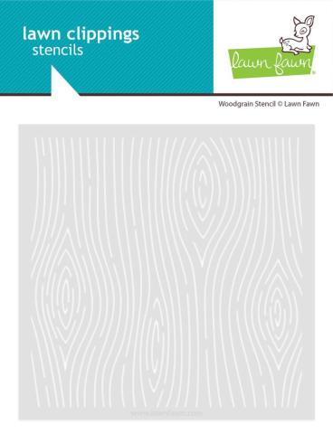 Lawn Fawn - Schablone "Woodgrain" Stencil