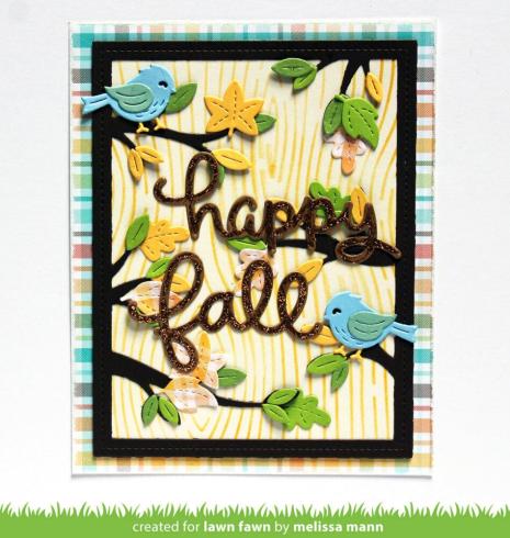 Lawn Fawn - Schablone "Woodgrain" Stencil