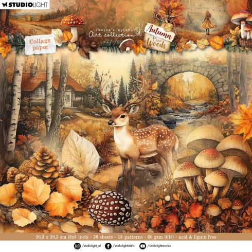 Studio Light - Designpapier "Autumn In The Woods" Paper Pack 8x8 Inch - 36 Bogen
