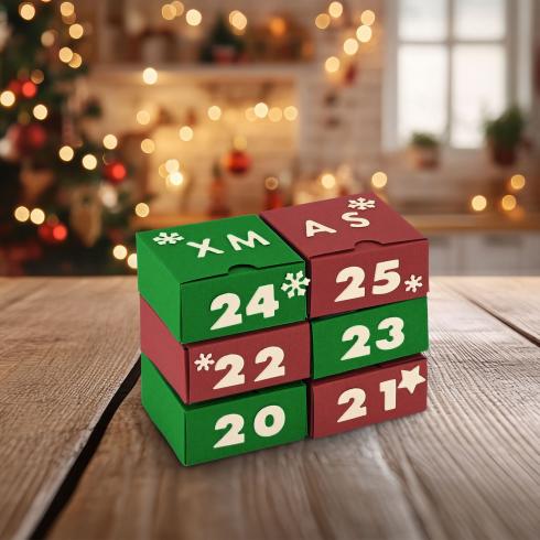 Vaessen Creative - Stanzschablone "Adventskalender Schachteln" Dies