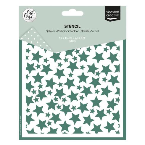 Vaessen Creative - Schablone 15x15cm "Sterne" Stencil