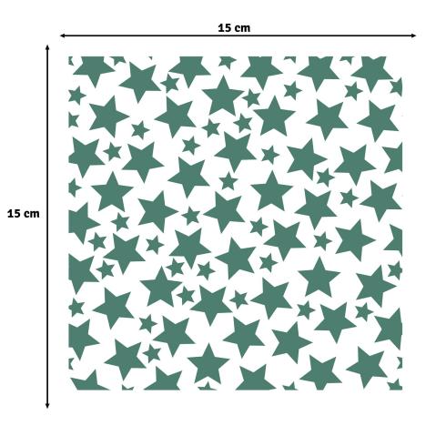 Vaessen Creative - Schablone 15x15cm "Sterne" Stencil
