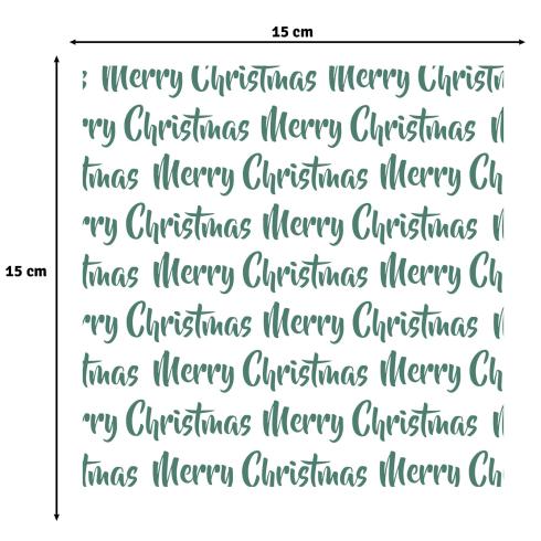 Vaessen Creative - Schablone 15x15cm "Merry Christmas" Stencil
