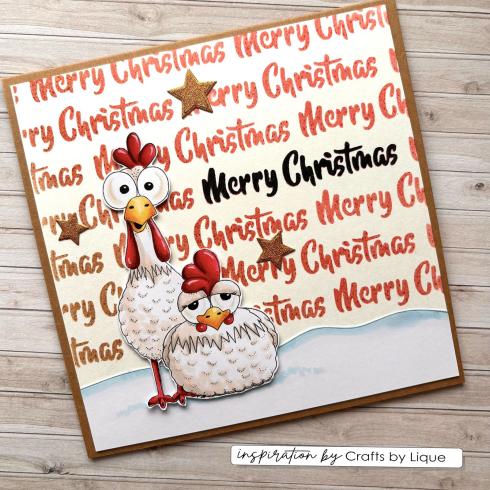 Vaessen Creative - Schablone 15x15cm "Merry Christmas" Stencil