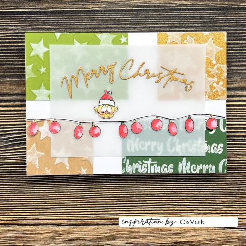 Vaessen Creative - Stanzschablone "Zahlen & Weihnachtsgrüße" Dies