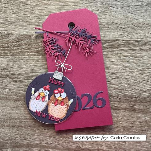 Vaessen Creative - Stanzschablone "Zahlen & Weihnachtsgrüße" Dies