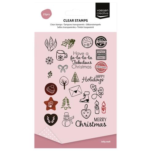 Vaessen Creative - Stempelset "Falala Kerst" Clear Stamps
