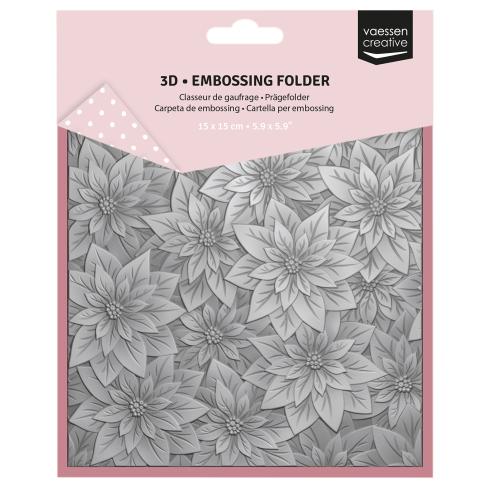 Vaessen Creative - Prägefolder "Weihnachtsrose" Embossingfolder