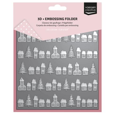 Vaessen Creative - Prägefolder "Weihnachtsdorf" Embossingfolder