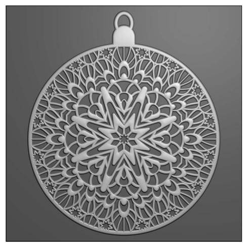 Vaessen Creative - Prägefolder "Weihnachtskugel" Embossingfolder
