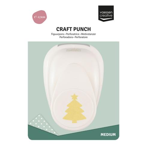 Vaessen Creative - Motivstanzer "Weihnachtsbaum mit Stern Medium 23x19mm"
