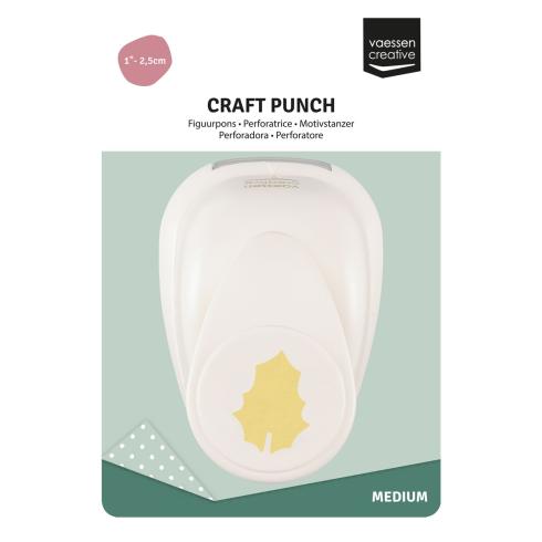 Vaessen Creative - Motivstanzer "Stechpalmenblatt Medium 19x24mm"