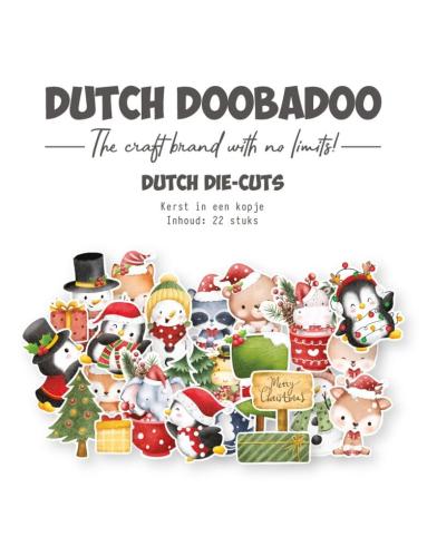 Dutch Doobadoo - Stanzteile "Christmas in a Cup" Die Cuts