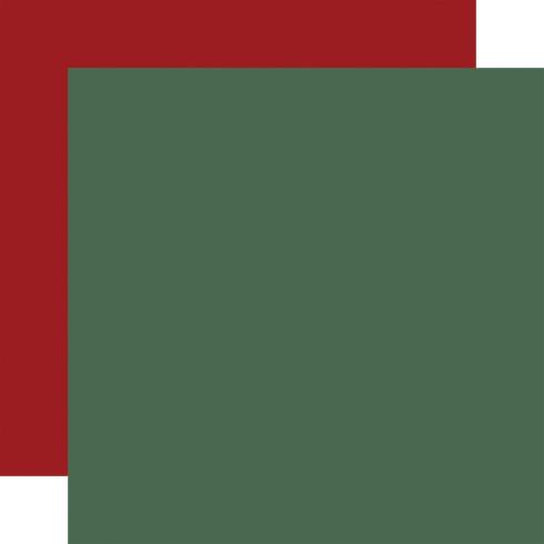 Echo Park - Cardstock "Santa Claus" Coordinating Solids Paper 12x12 Inch - 6 Bogen 