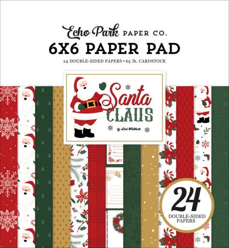 Echo Park - Designpapier "Santa Claus" Paper Pack 6x6 Inch - 24 Bogen