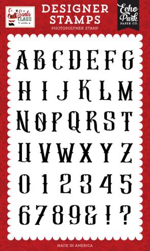 Echo Park - Stempelset "Antique Alphabet" Clear Stamps