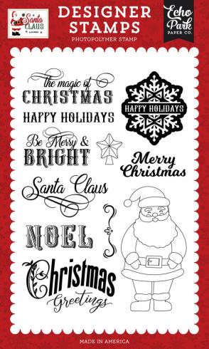 Echo Park - Stempelset "Be Merry And Bright" Clear Stamps