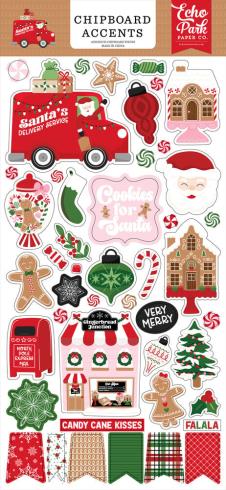 Echo Park - Sticker "Santa's Christmas Delivery" Chipboard 6x13 Inch