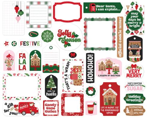 Echo Park - Stanzteile & Anhänger "Santa's Christmas Delivery" Frames & Tags 
