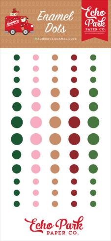 Echo Park - Enamel Dots "Santa's Christmas Delivery " 60 Stück
