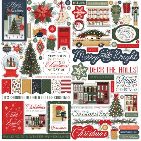 Carta Bella - Aufkleber "Christmas In The City" Element Stickers 