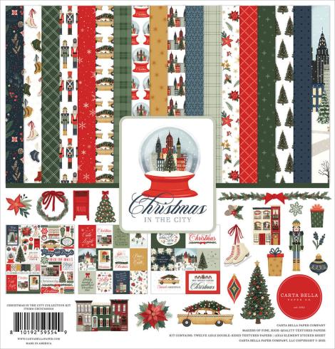 Carta Bella - Designpapier "Christmas In The City" Collection Kit 12x12 Inch - 12 Bogen  