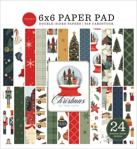 Carta Bella - Designpapier "Christmas In The City" Paper Pad 6x6 Inch - 24 Bogen