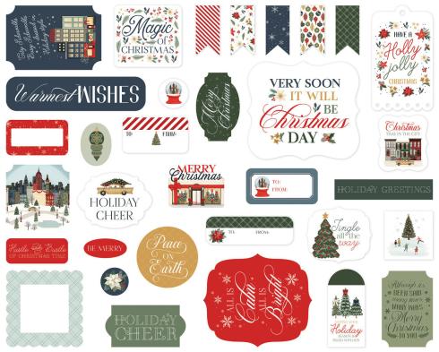 Carta Bella - Stanzteile "Christmas In The City" Ephemera