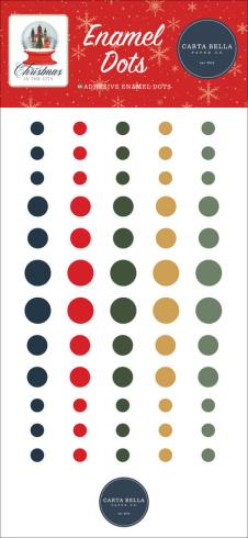 Carta Bella -"Christmas In The City" Enamel Dots 60 Stk. 
