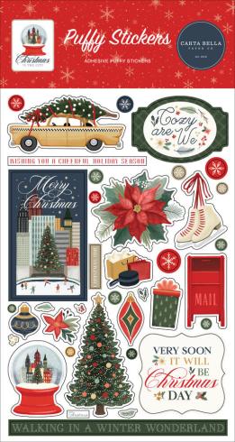Carta Bella  - Aufkleber "Christmas In The City" Puffy Stickers