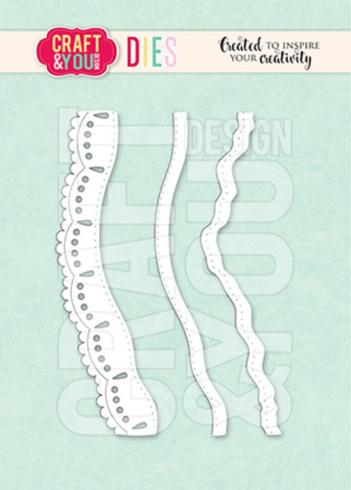 Craft & You Design - Stanzschablone "Small Borders" Dies