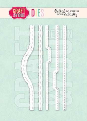 Craft & You Design - Stanzschablone "Small Frame Borders" Dies