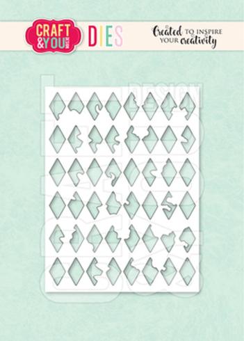 Craft & You Design - Stanzschablone "Rhombus Background" Dies
