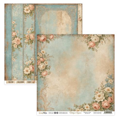 ScrapBoys - Designpapier "Vintage Elegance" Paper Pack 12x12 Inch - 12 Bogen