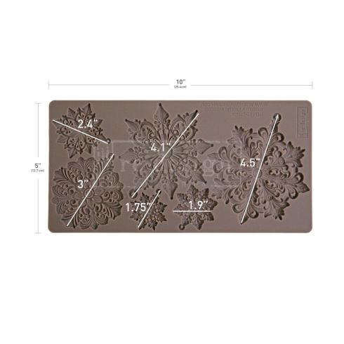 Re-Design with Prima - Gießform "Frosted Snowflake Wonders" Mould 5x10 Inch