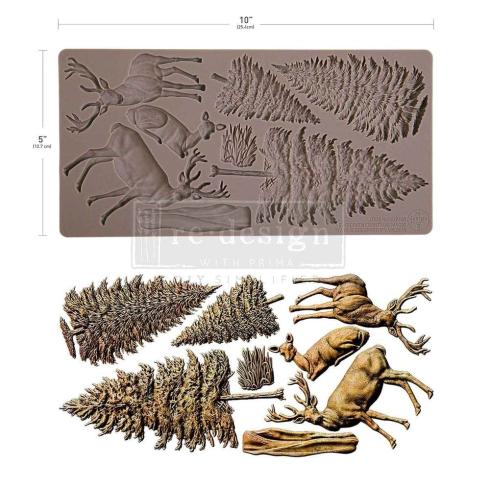 Re-Design with Prima - Gießform "Evergreen Christmas Magic" Mould 5x10 Inch