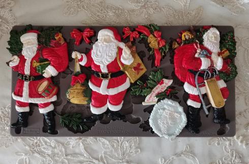 Re-Design with Prima - Gießform "Santa's Holiday Cheer" Mould 5x10 Inch