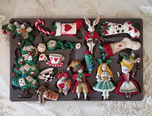 Re-Design with Prima - Gießform "Whimsical Holiday Dreams" Mould 5x8 Inch