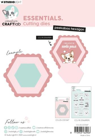 Creative Craft Lab - Studio Light - Stanzschablone "Peekaboo Hexagon" Dies