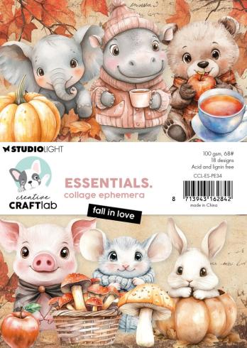 Creative Craft Lab - Studio Light - Stanzteile "Fall in Love" Collage Ephemera